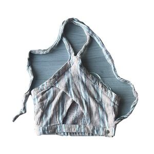 Roxy halter crop top